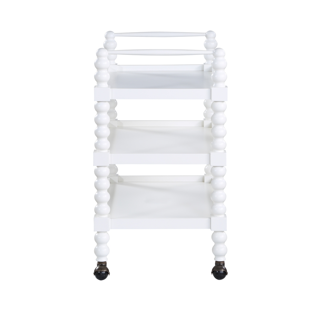 Coastina White Kitchen Cart - Thumbnail - Image 2