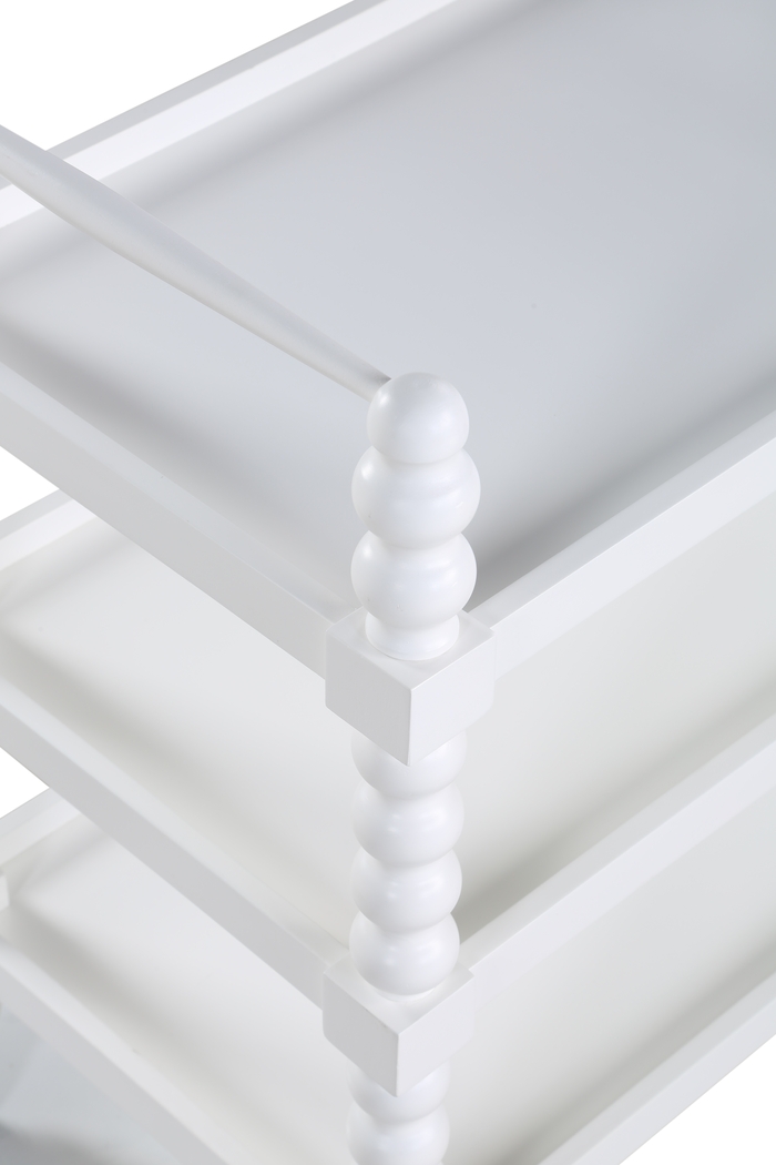 Coastina White Kitchen Cart - Thumbnail - Image 3