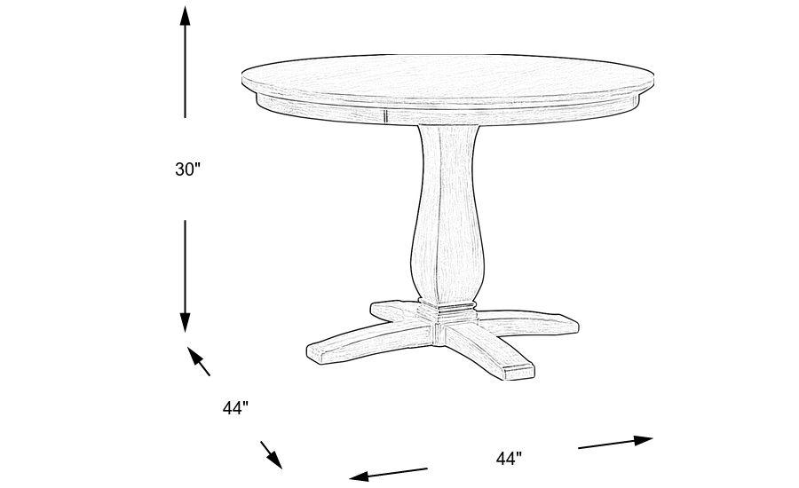 Dimension Image. Please refer to the Dimension Tab on this page for dimension details.