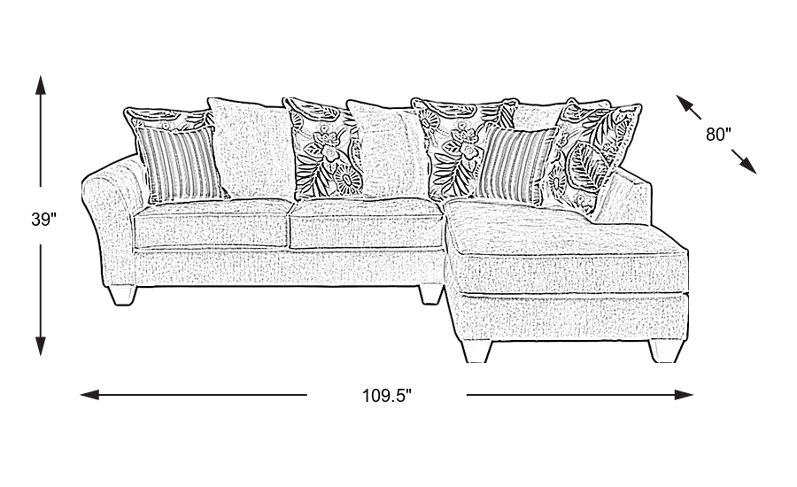 Dimension Image. Please refer to the Dimension Tab on this page for dimension details.
