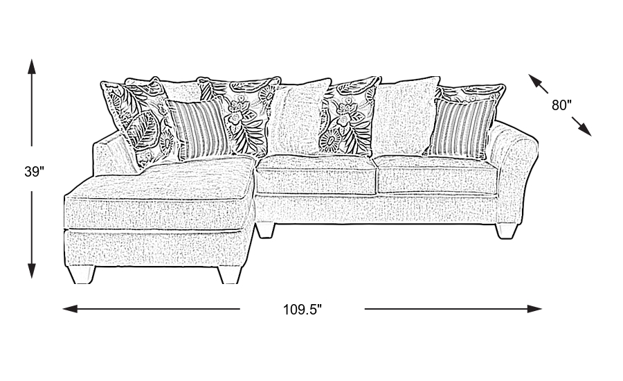 Dimension Image. Please refer to the Dimension Tab on this page for dimension details.
