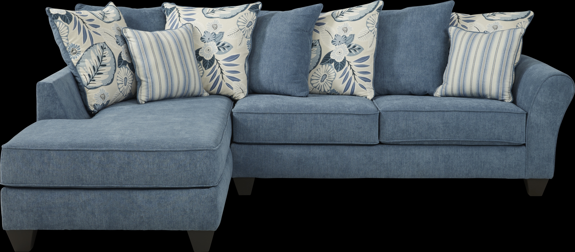 Coastside Chambray 3 Pc Sectional Living Room - Thumbnail - Image 2