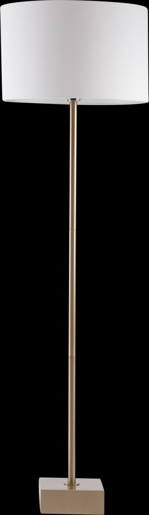 Cobb Place Gold Floor Lamp - Thumbnail - Image 1