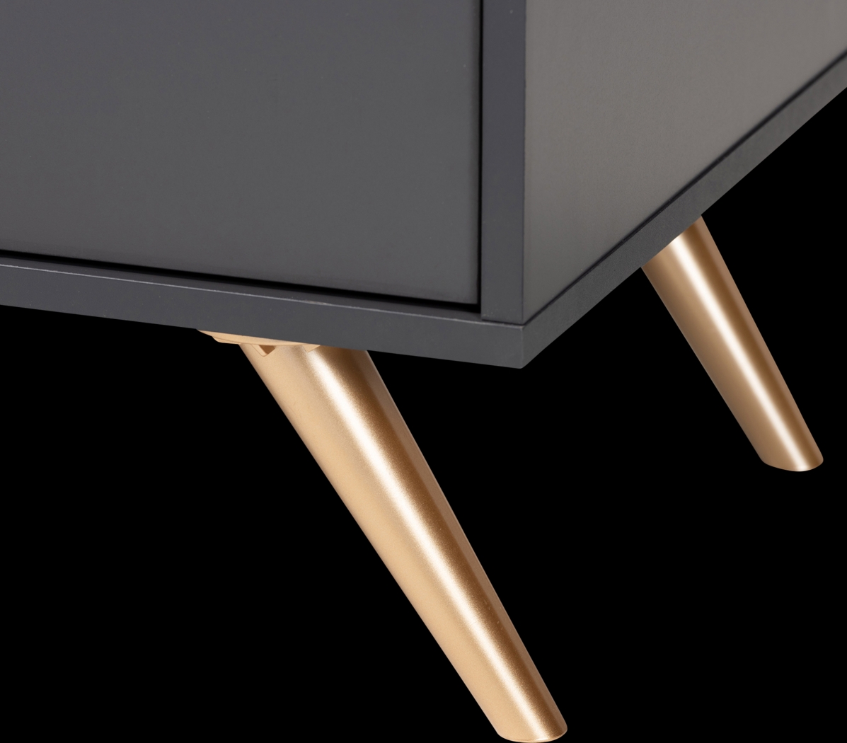 Cobblehill Dark Gray 63 in. Console - Thumbnail - Image 6