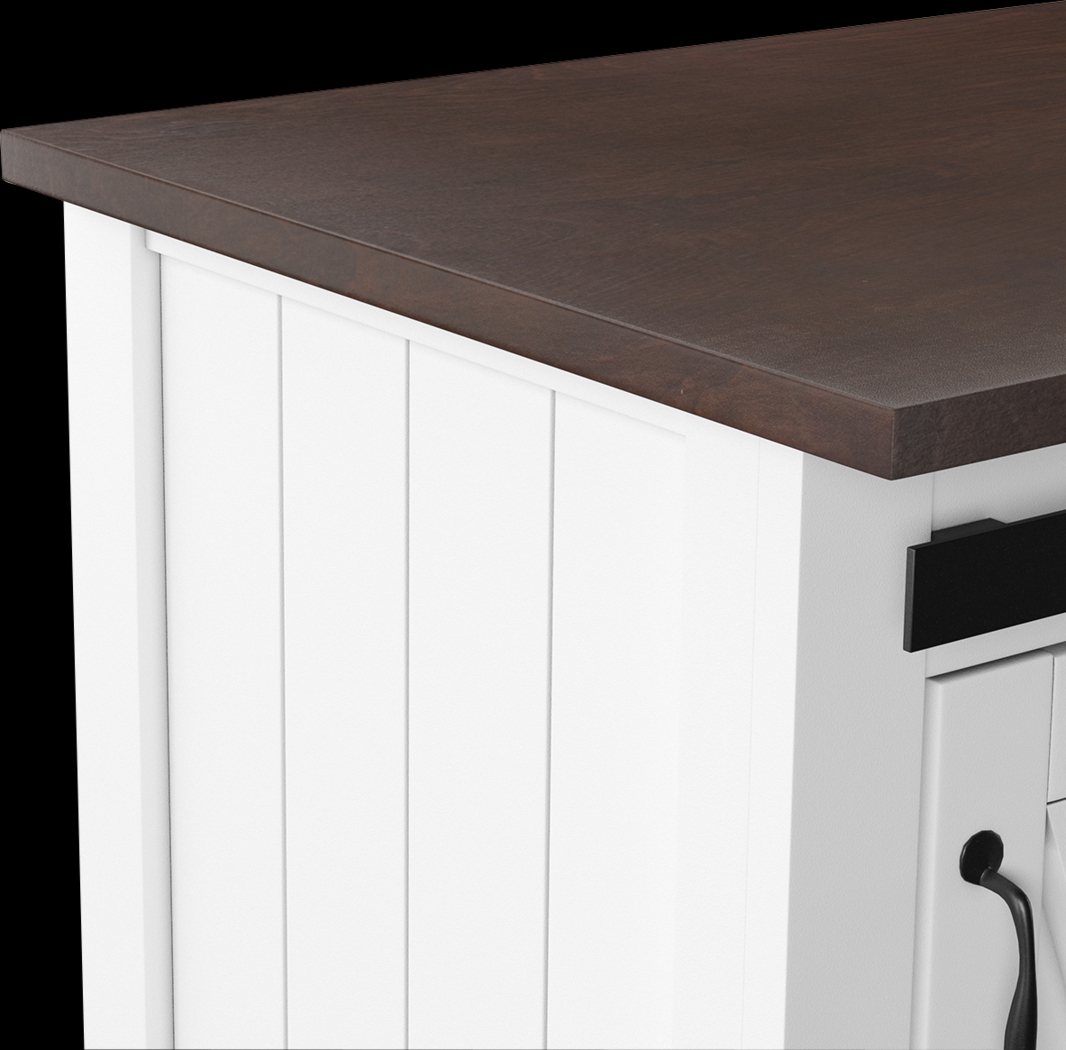 Cobworth White Kitchen Cart - Thumbnail - Image 3