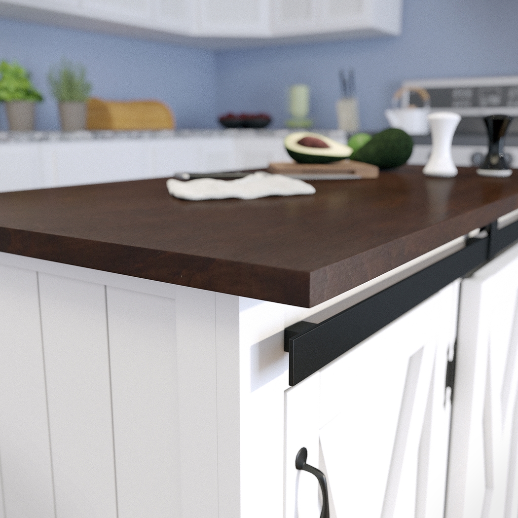 Cobworth White Kitchen Cart - Thumbnail - Image 5