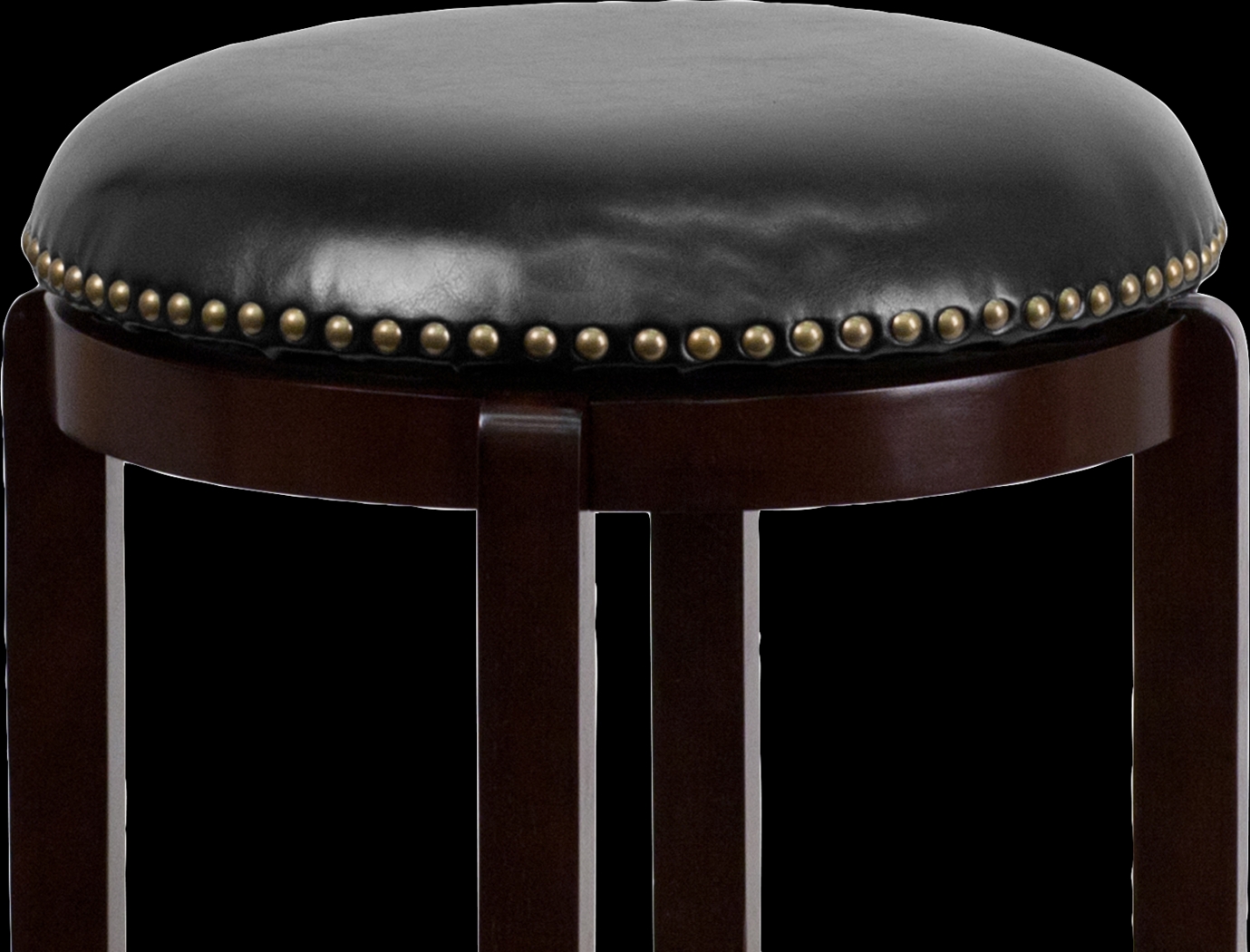 Coby Black Swivel Barstool - Thumbnail - Image 2