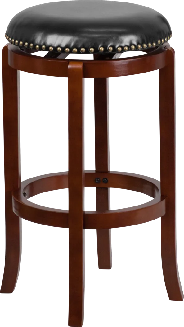 Coby Light Cherry Swivel Barstool - Thumbnail - Image 1