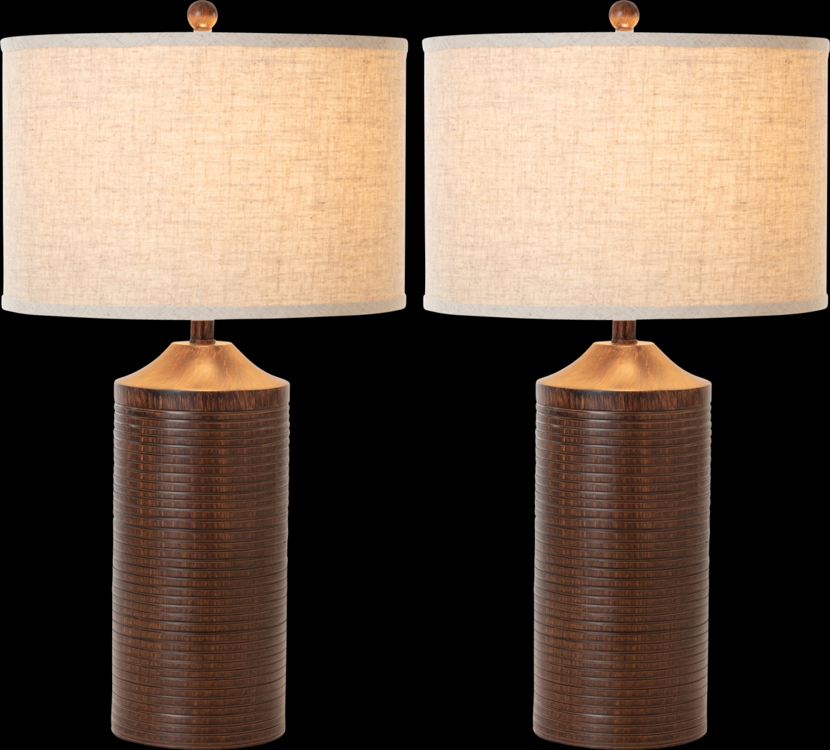 Cocoplum Oaks Brown Table Lamps, Set of 2 - Thumbnail - Image 1