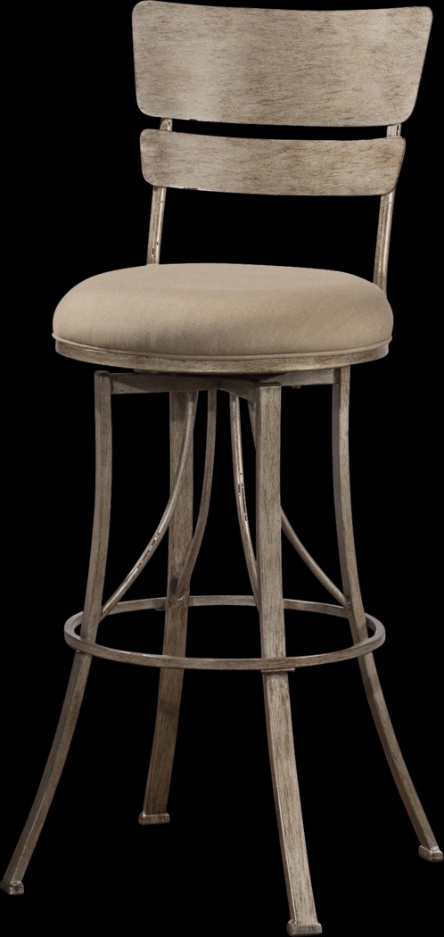 Codell Champagne Outdoor Swivel Barstool - Thumbnail - Image 1