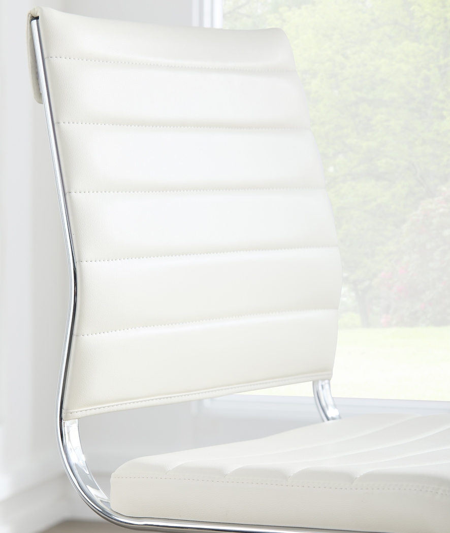 Coffeetree II White Office Chair - Thumbnail - Image 3