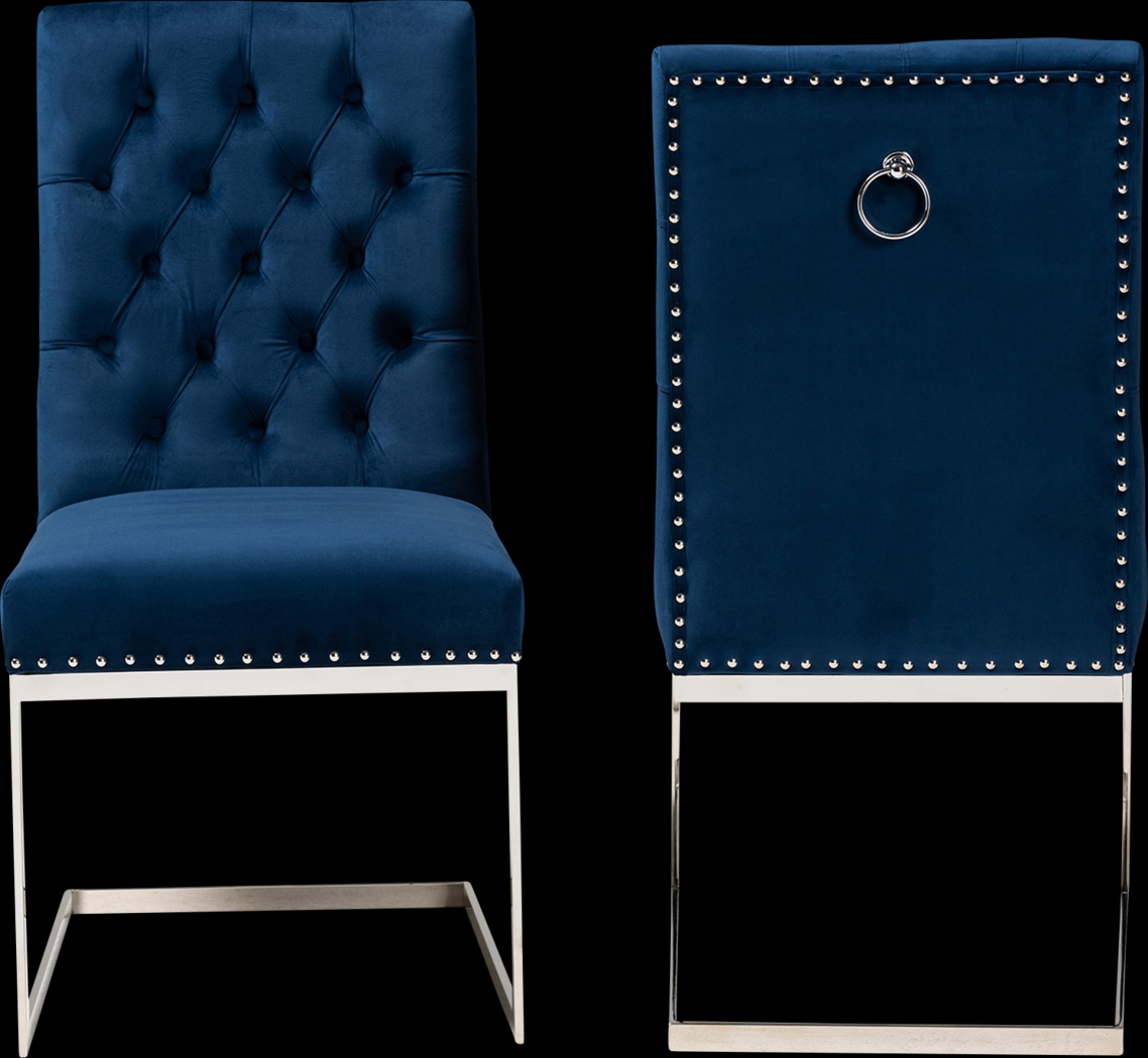 Cofrin Blue Side Chair, Set of 2 - Thumbnail - Image 4