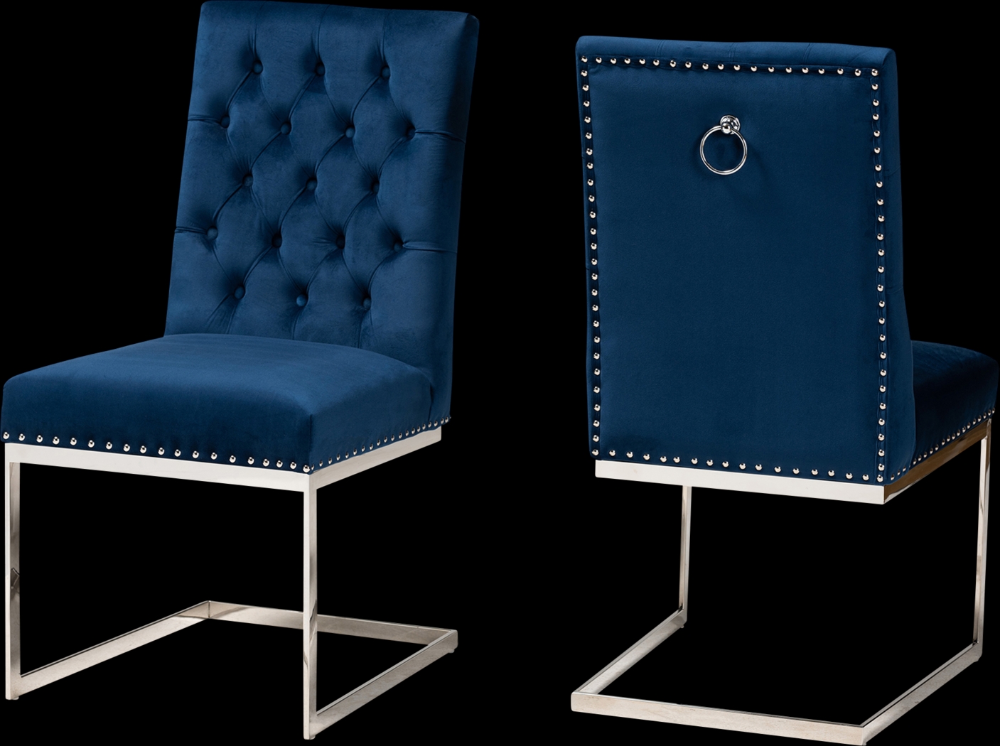 Cofrin Blue Side Chair, Set of 2 - Thumbnail - Image 1