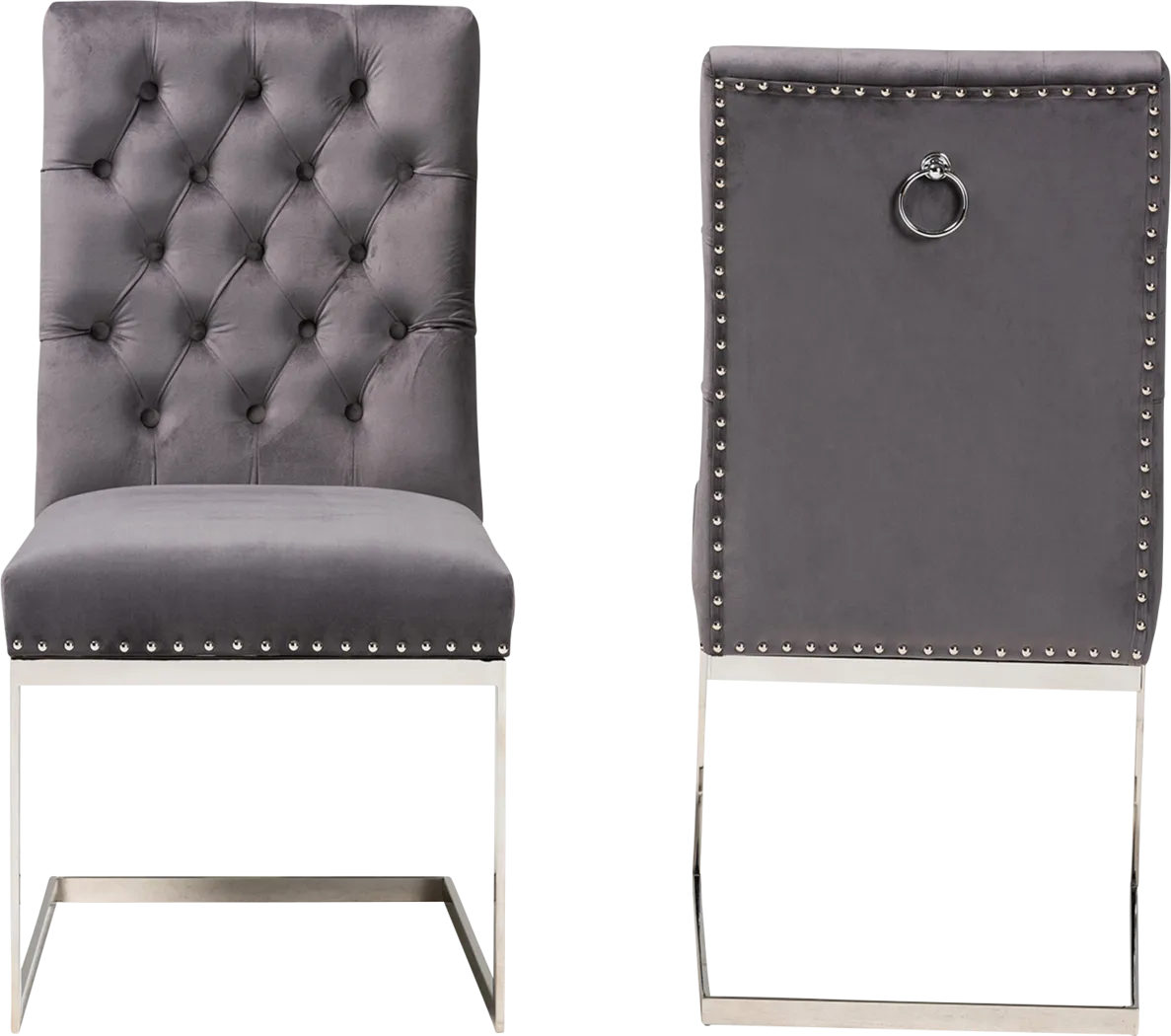Cofrin Gray Side Chair, Set of 2 - Thumbnail - Image 4