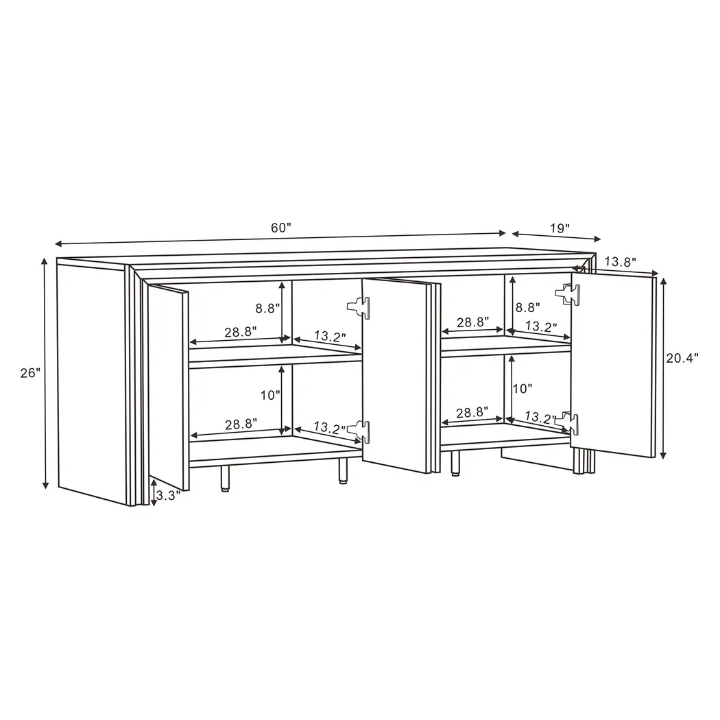 Cogge Brown Sideboard - Thumbnail - Image 10