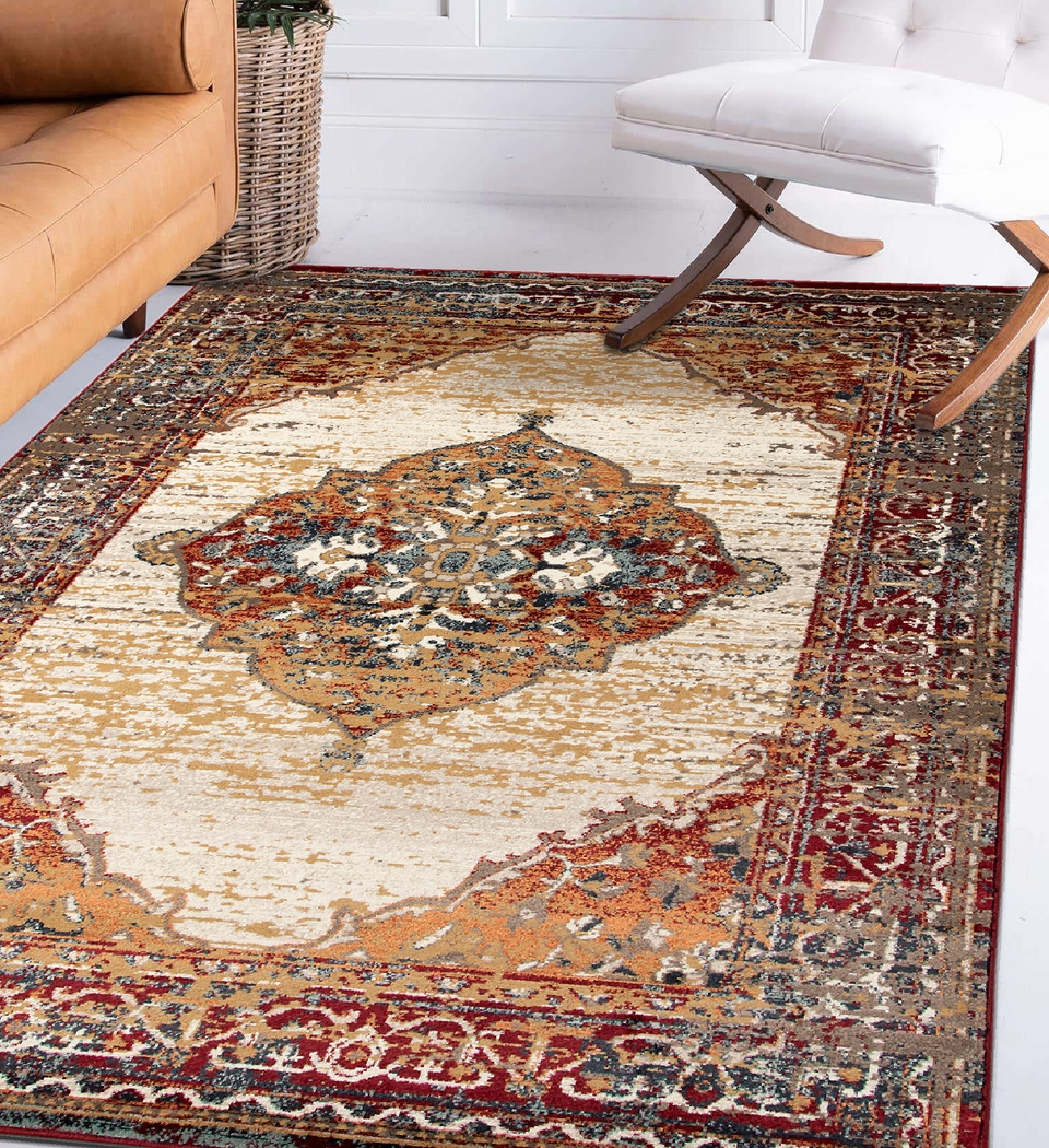 Coimo Red 7'9 x 9'9 Rug - Thumbnail - Image 2