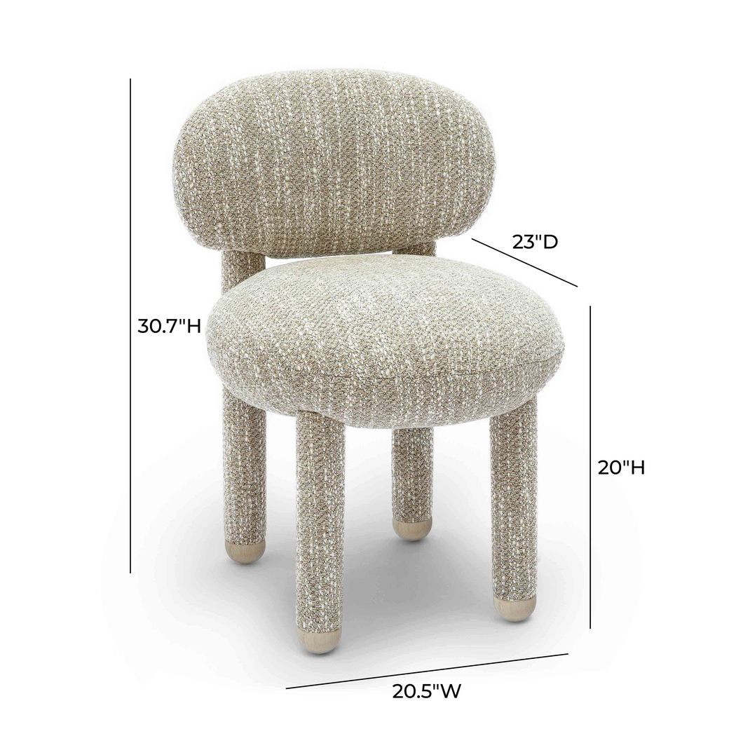 Cojack I Beige Dining Chair - Thumbnail - Image 7
