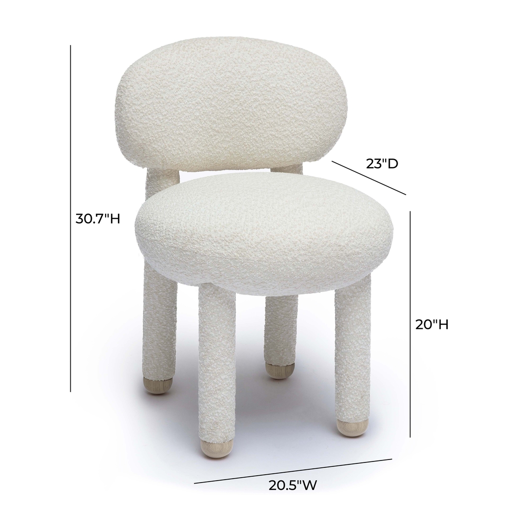 Cojack II Cream Dining Chair - Thumbnail - Image 7