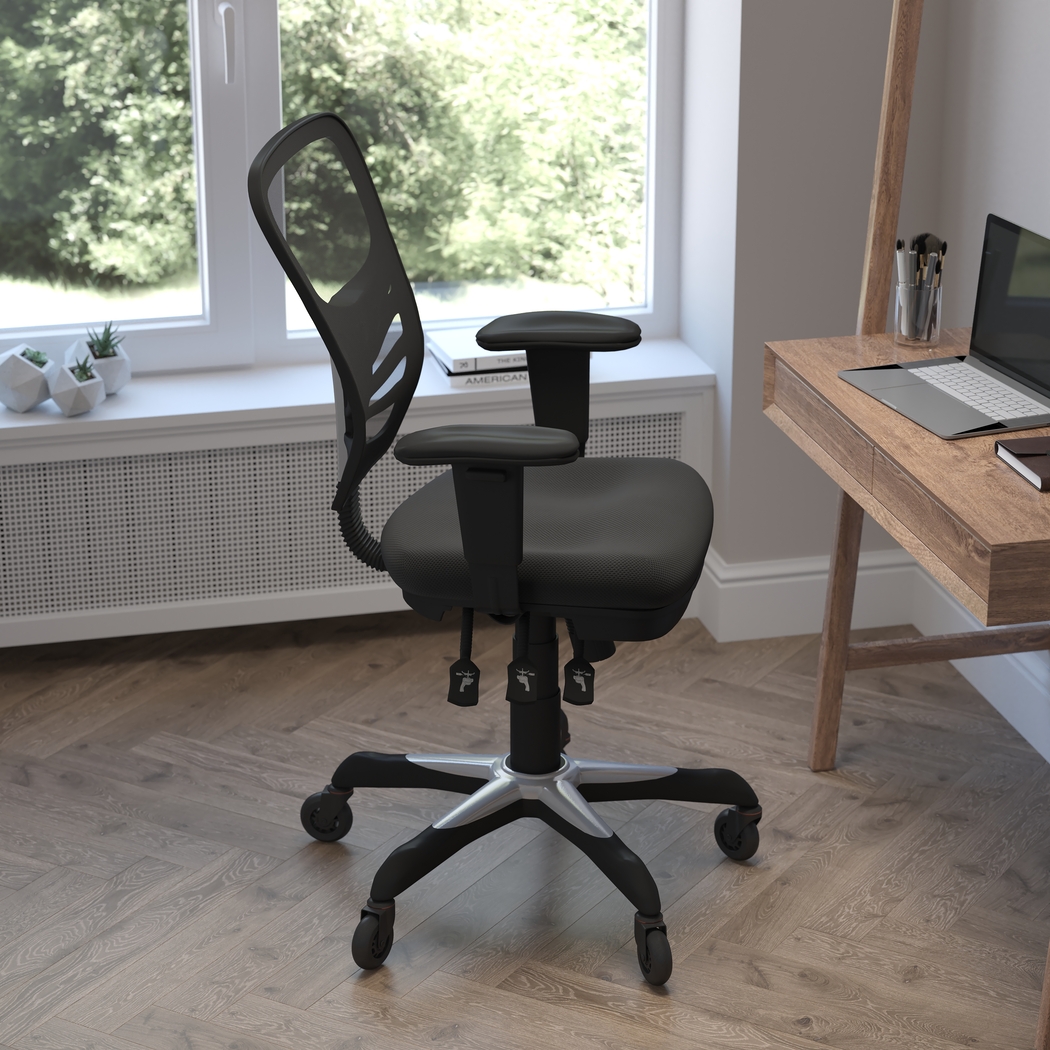 Cokeron Black Office Chair - Thumbnail - Image 2