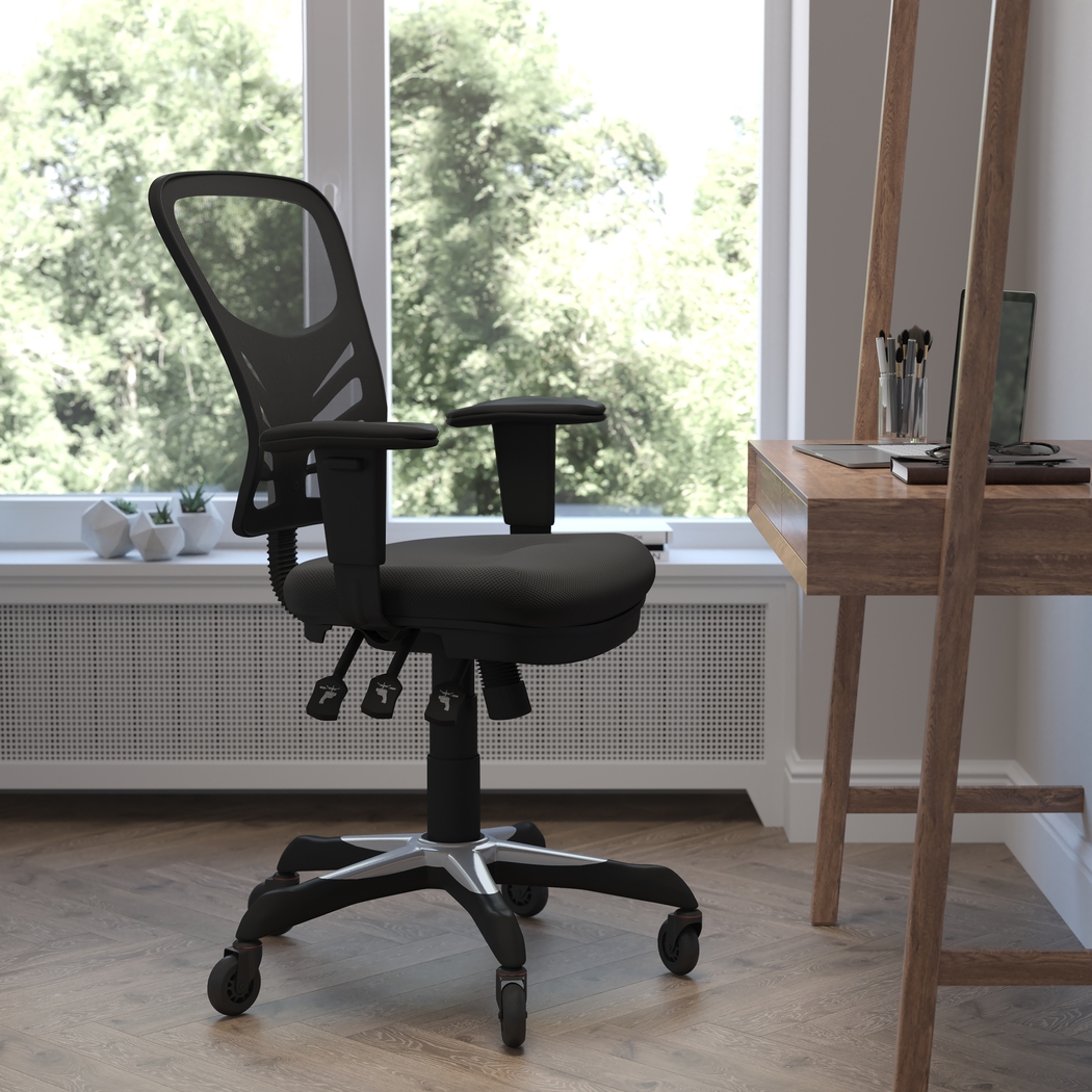 Cokeron Black Office Chair - Thumbnail - Image 3