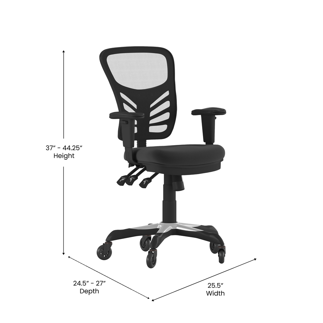 Cokeron Black Office Chair - Thumbnail - Image 6