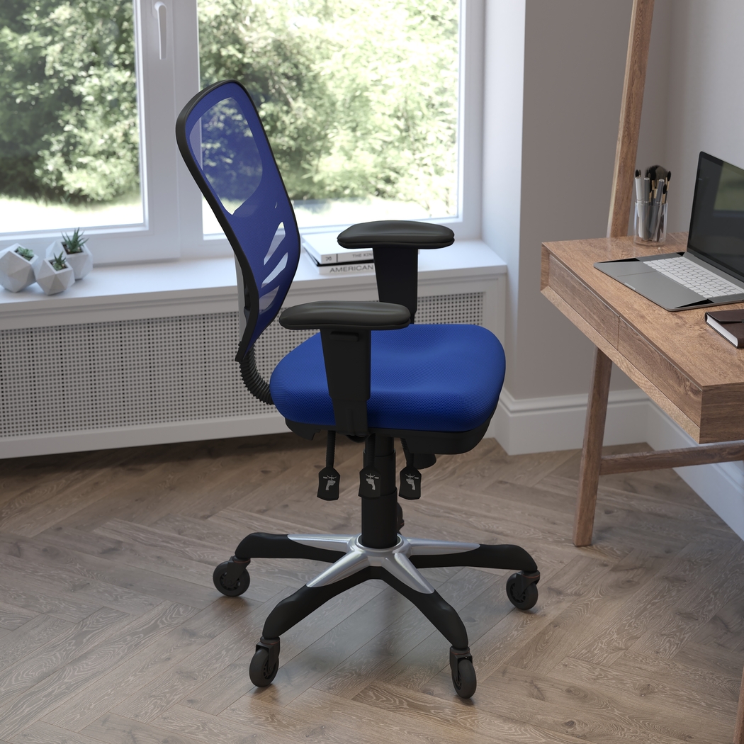 Cokeron Blue Office Chair - Thumbnail - Image 2
