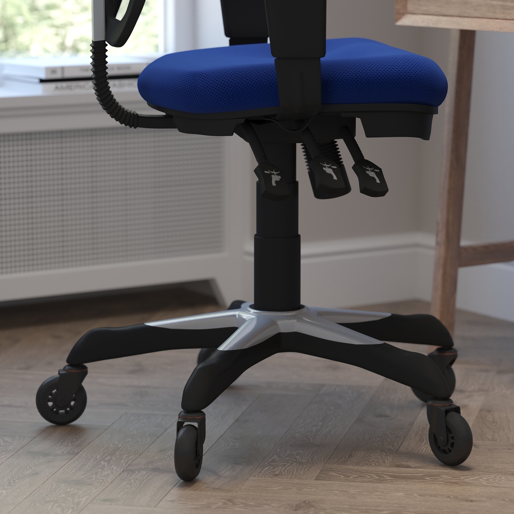 Cokeron Blue Office Chair - Thumbnail - Image 4