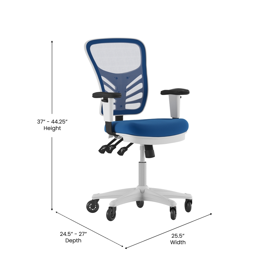 Cokeron Blue Office Chair - Thumbnail - Image 6