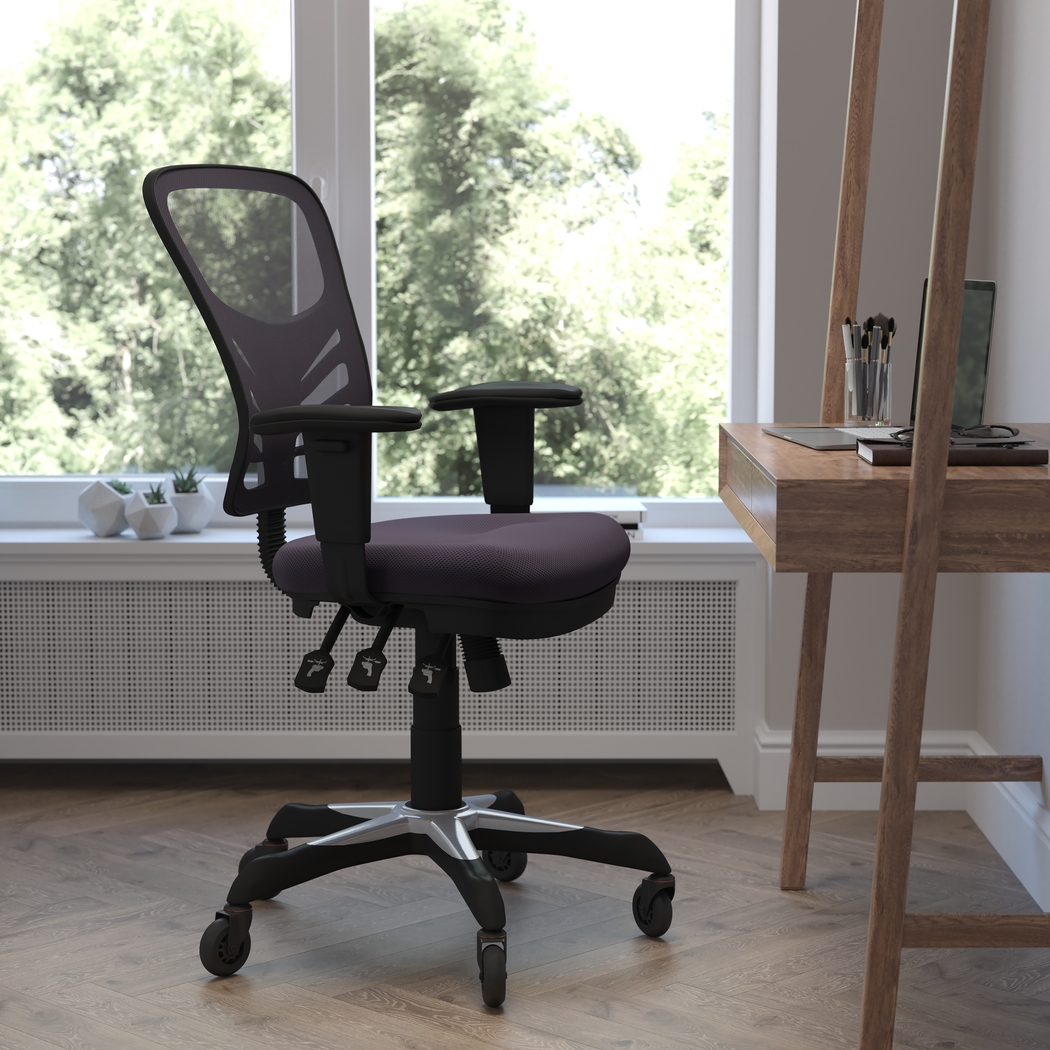 Cokeron Gray Office Chair - Thumbnail - Image 3