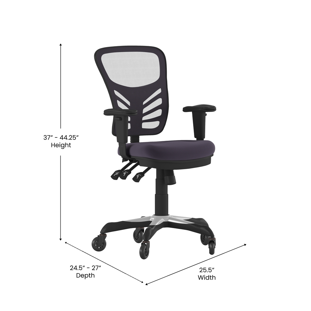 Cokeron Gray Office Chair - Thumbnail - Image 6