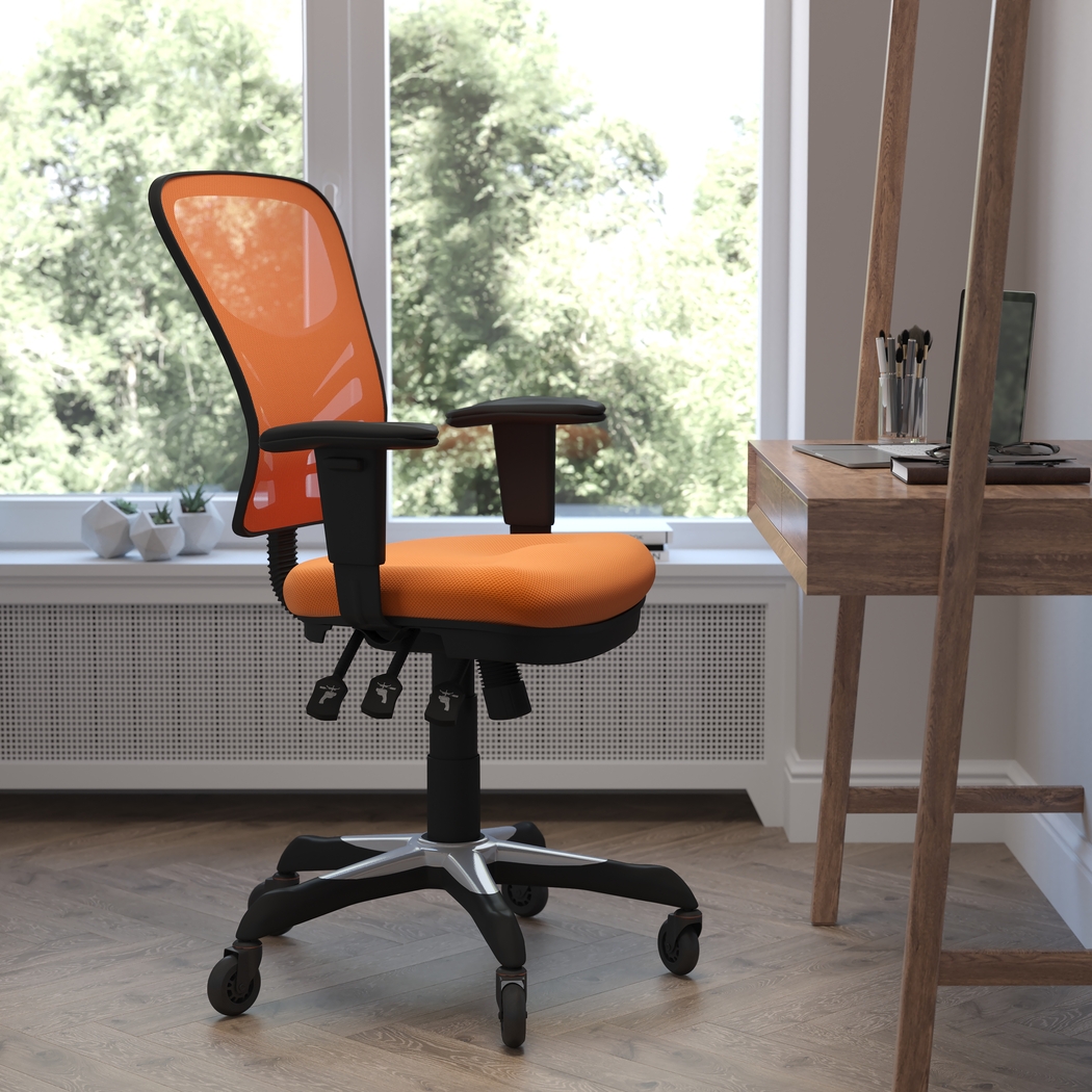 Cokeron Orange Office Chair - Thumbnail - Image 3