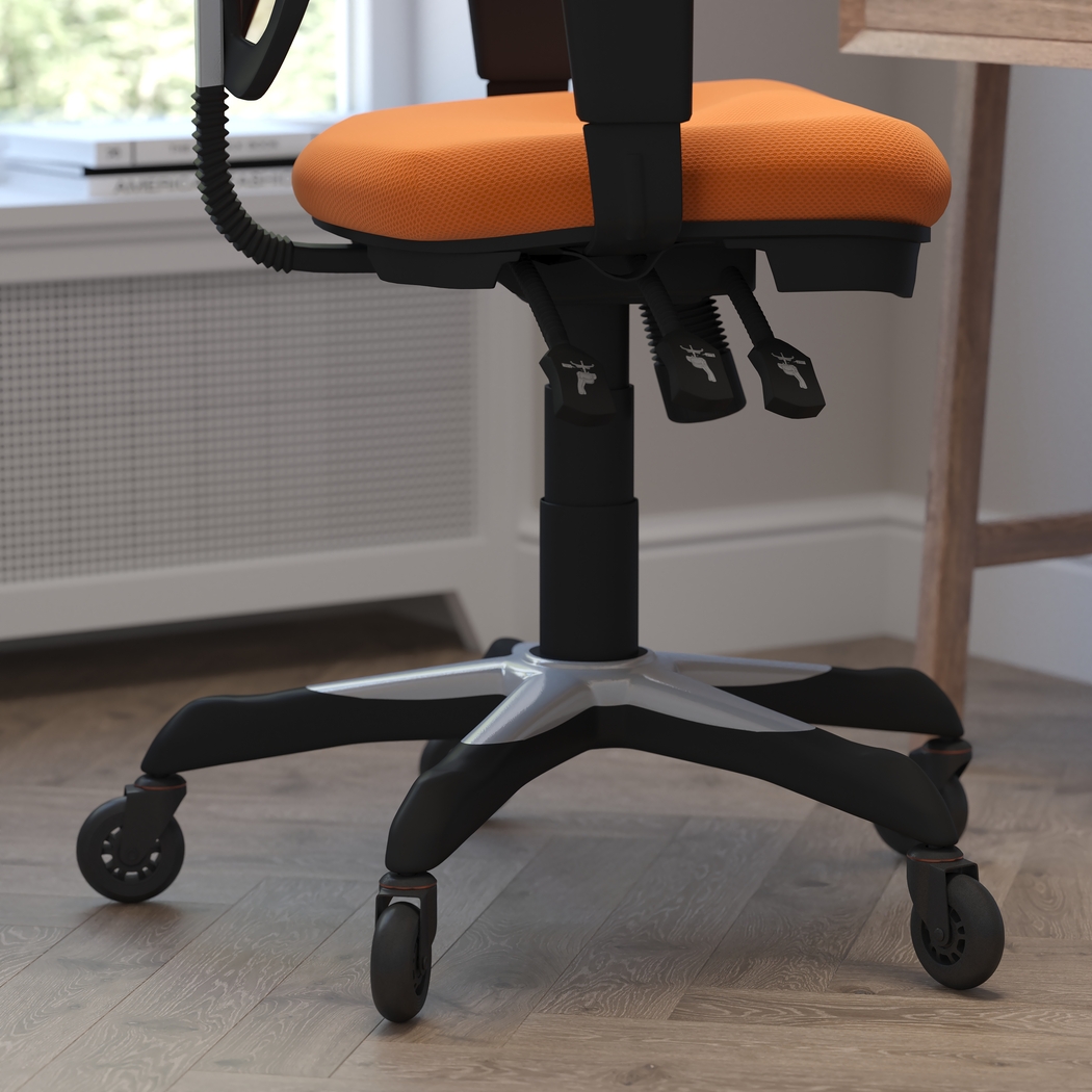 Cokeron Orange Office Chair - Thumbnail - Image 4