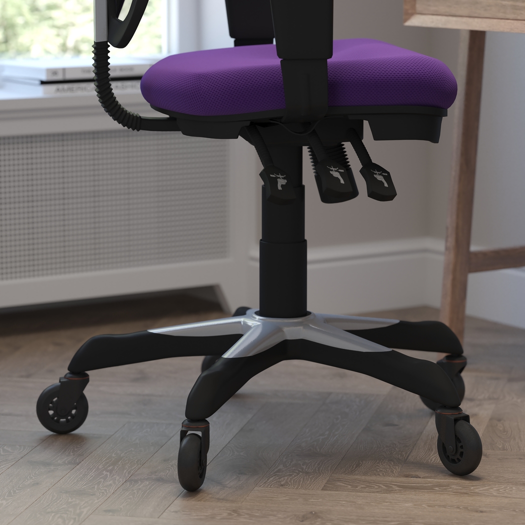 Cokeron Purple Office Chair - Thumbnail - Image 4