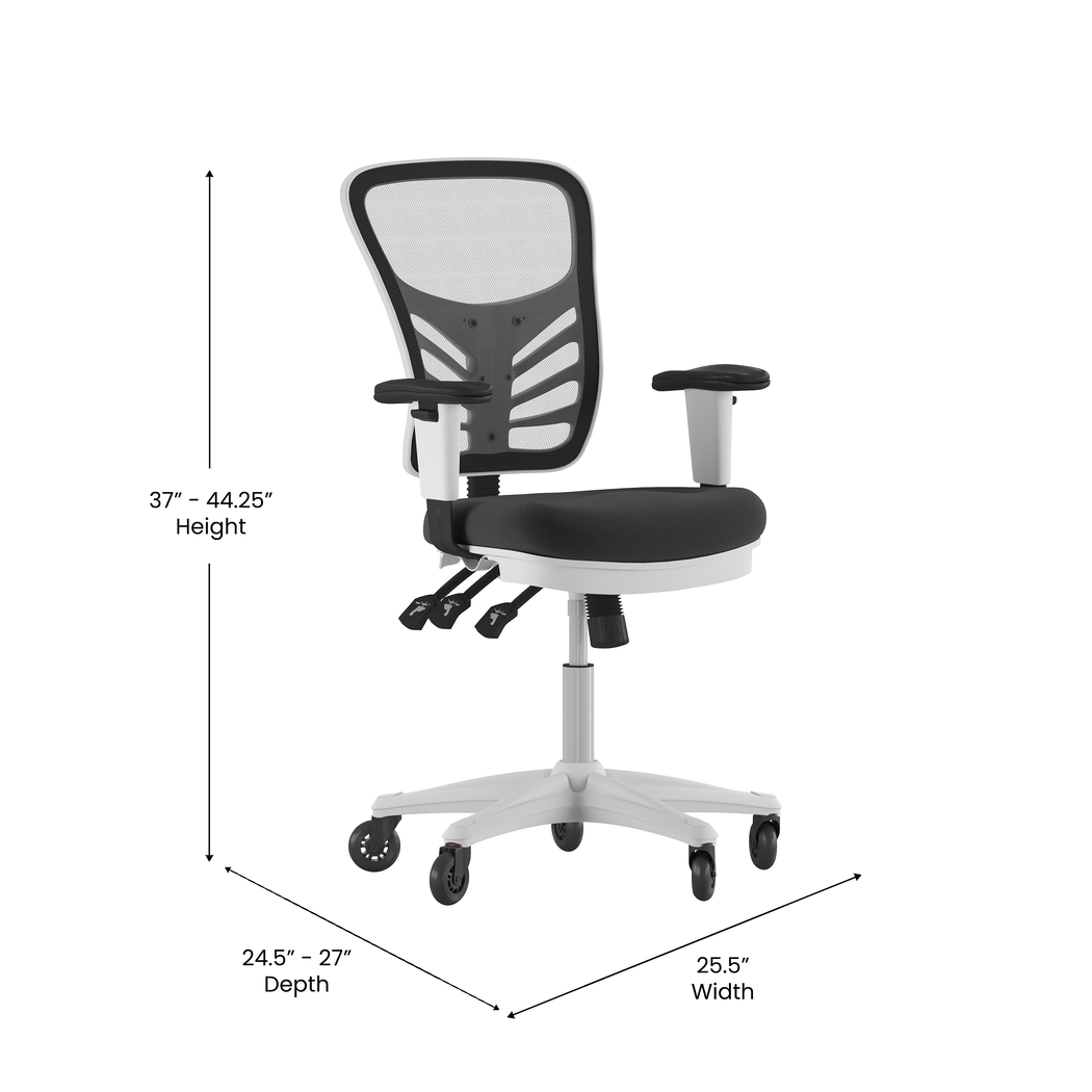 Cokeron White Office Chair - Thumbnail - Image 6