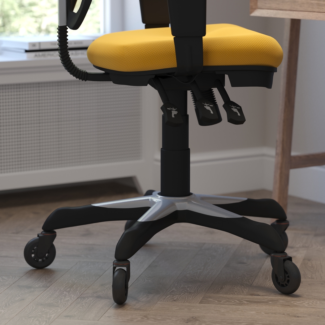 Cokeron Yellow Office Chair - Thumbnail - Image 4