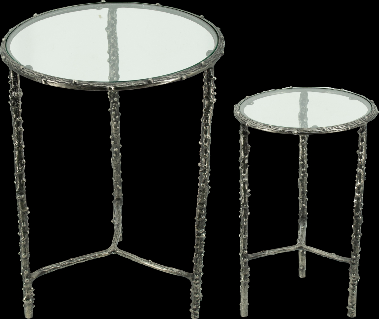 Colanade Silver Nesting Table, Set of 2 - Thumbnail - Image 1