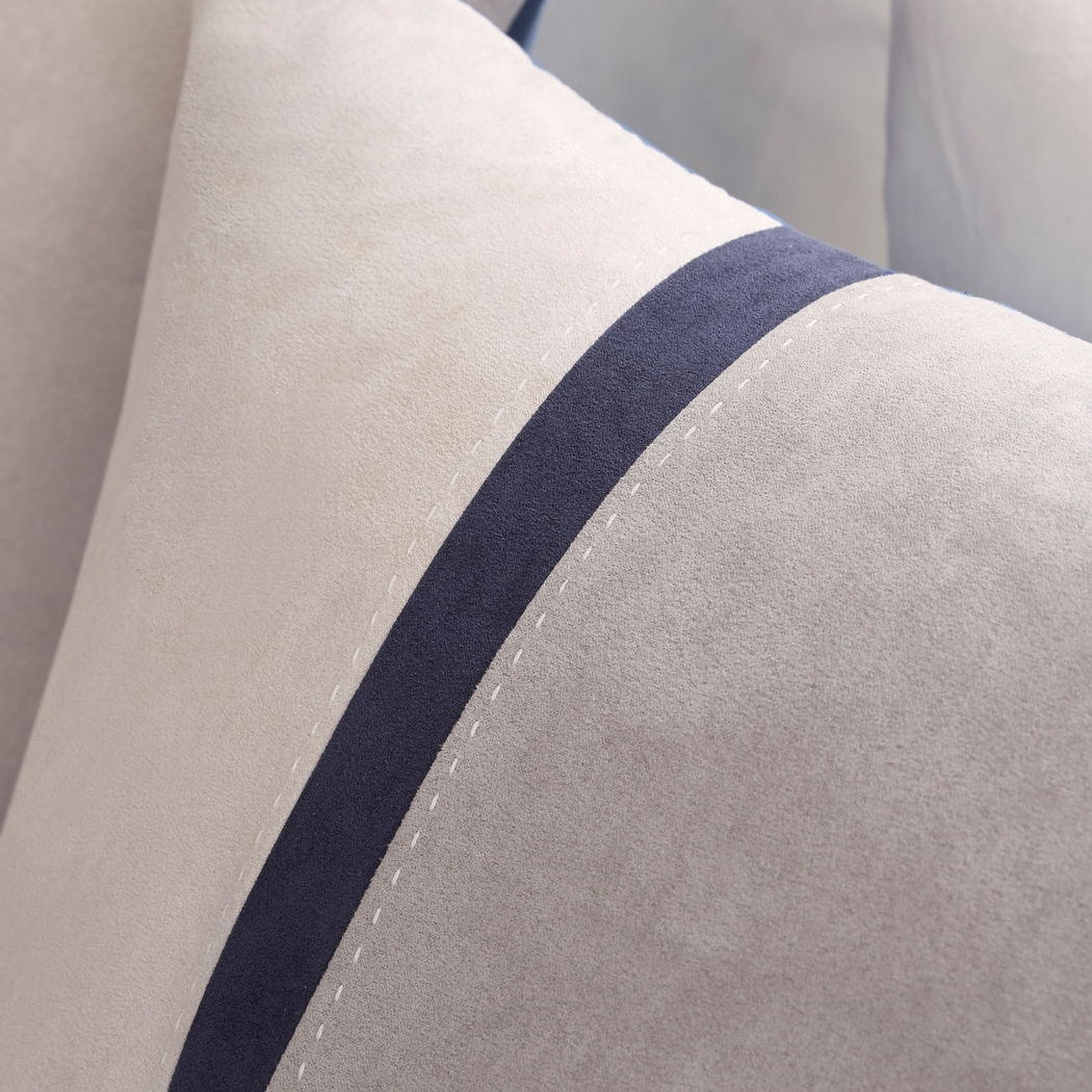 Colapissa Blue 7 Pc California King Comforter Set - Thumbnail - Image 4