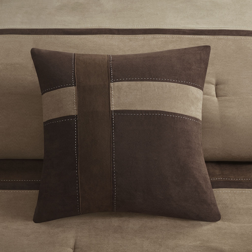 Colapissa Brown 7 Pc Queen Comforter Set - Thumbnail - Image 14