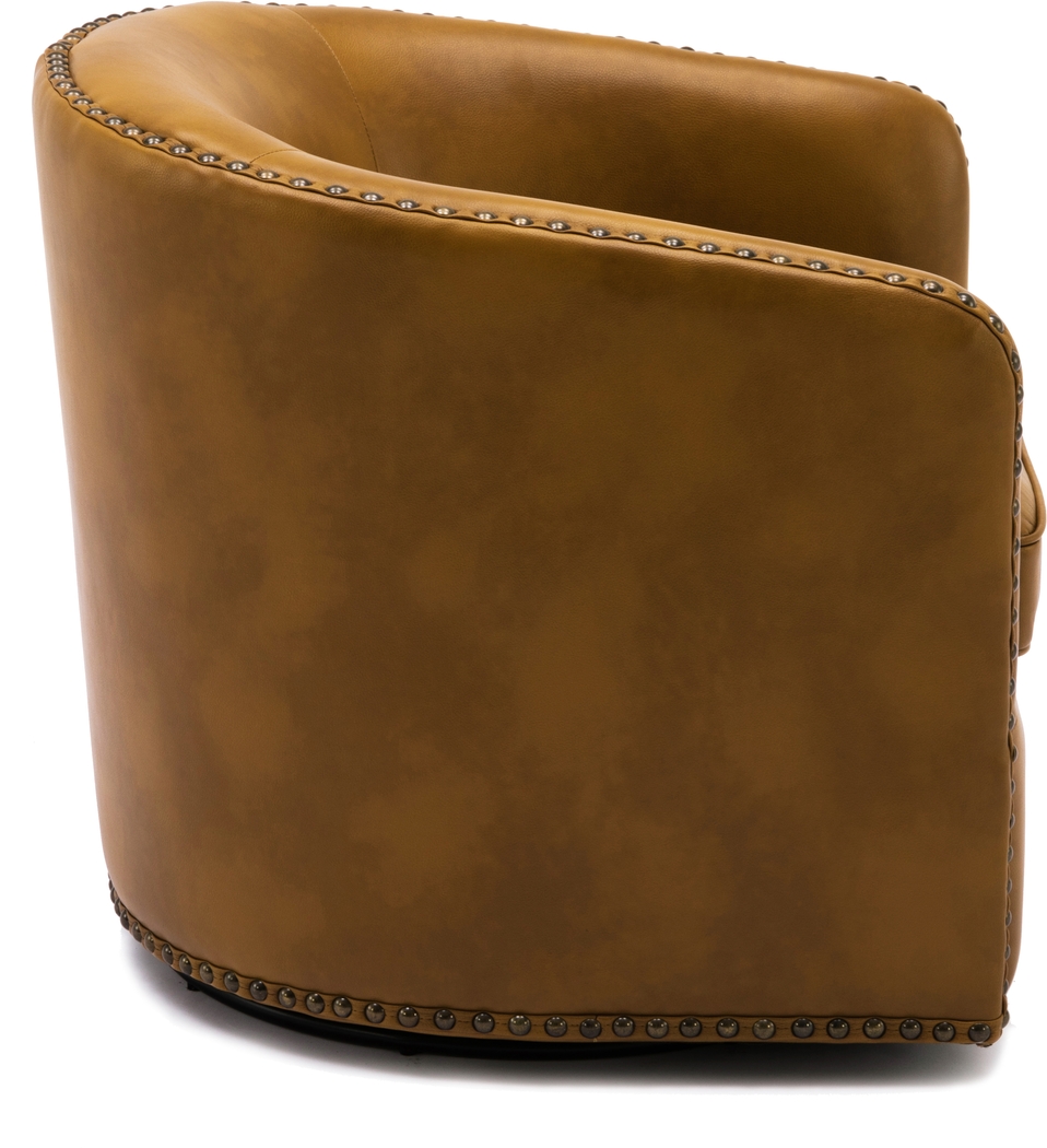 Colapissa Brown Swivel Arm Chair - Thumbnail - Image 6