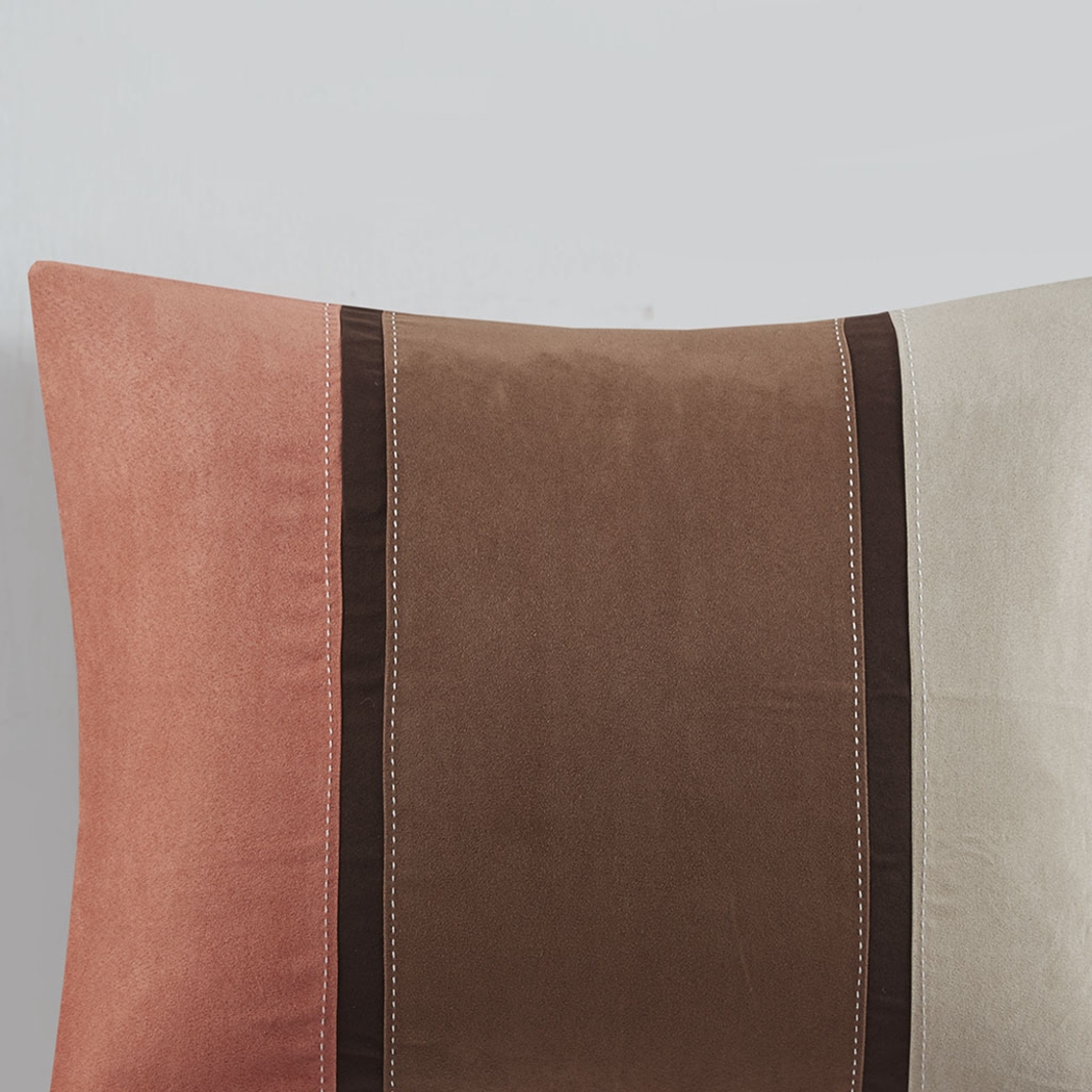 Colapissa Coral Brown 7 Pc King Comforter Set - Thumbnail - Image 15