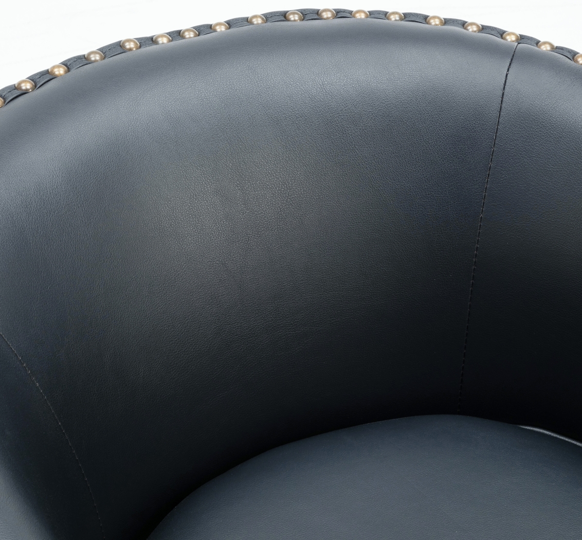 Colapissa Dark Blue Swivel Arm Chair - Thumbnail - Image 7