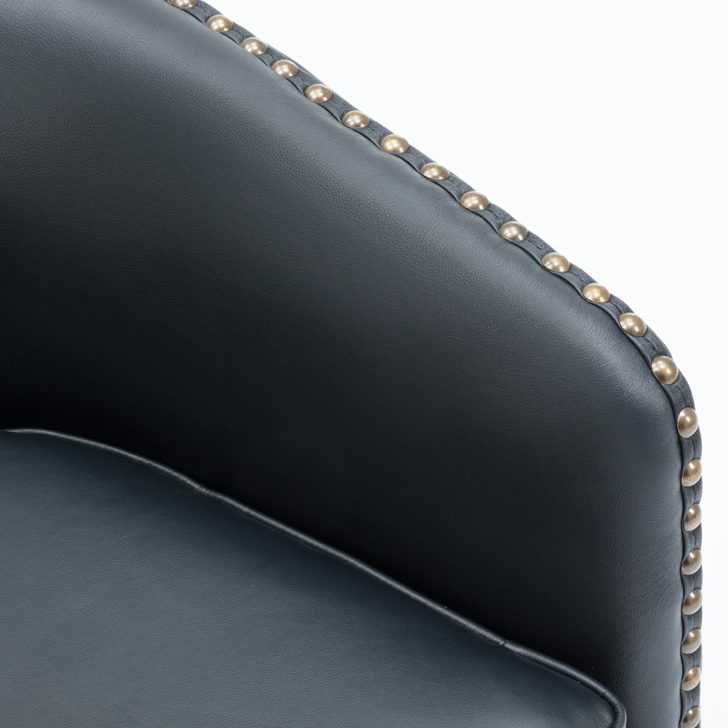 Colapissa Dark Blue Swivel Arm Chair - Thumbnail - Image 8