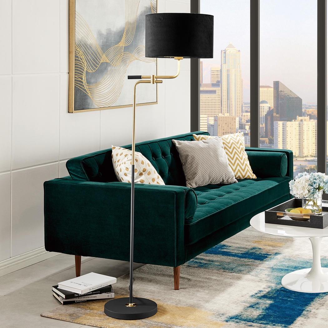 Colby Court Black Floor Lamp - Thumbnail - Image 3