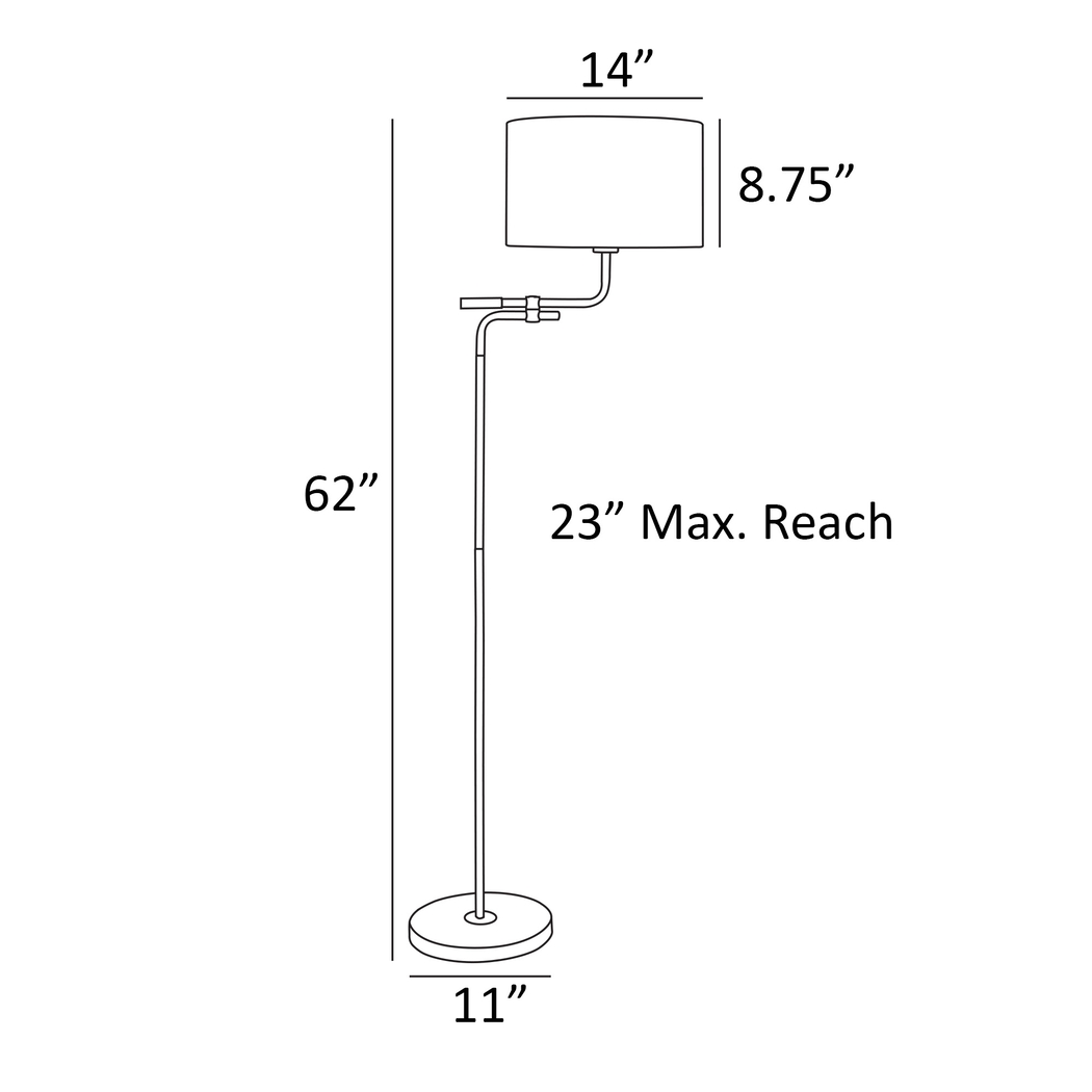 Colby Court Black Floor Lamp - Thumbnail - Image 4