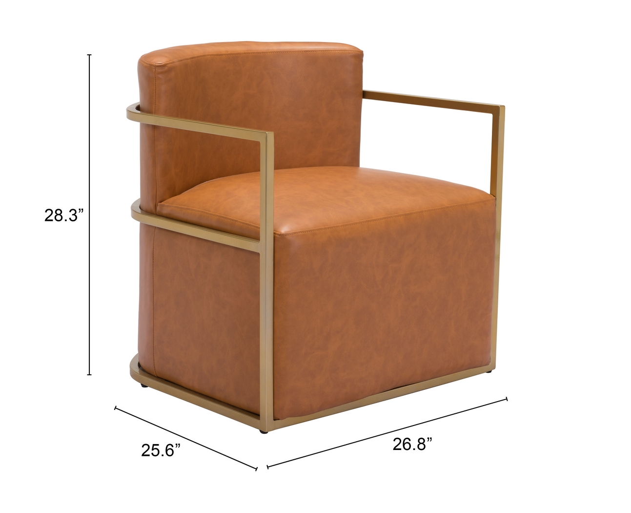 Colchis Brown Accent Chair - Thumbnail - Image 9