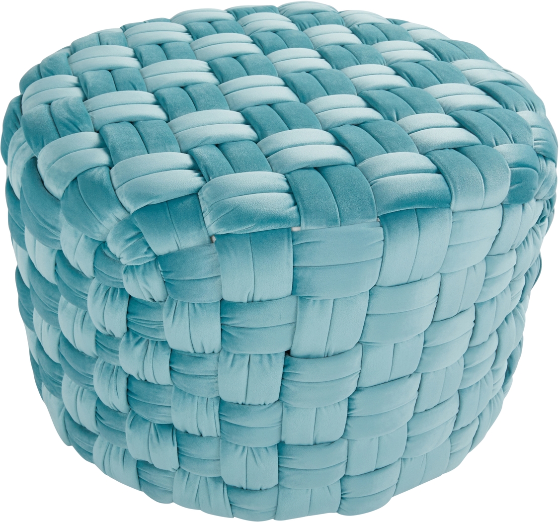 Colearine Blue Ottoman - Thumbnail - Image 3
