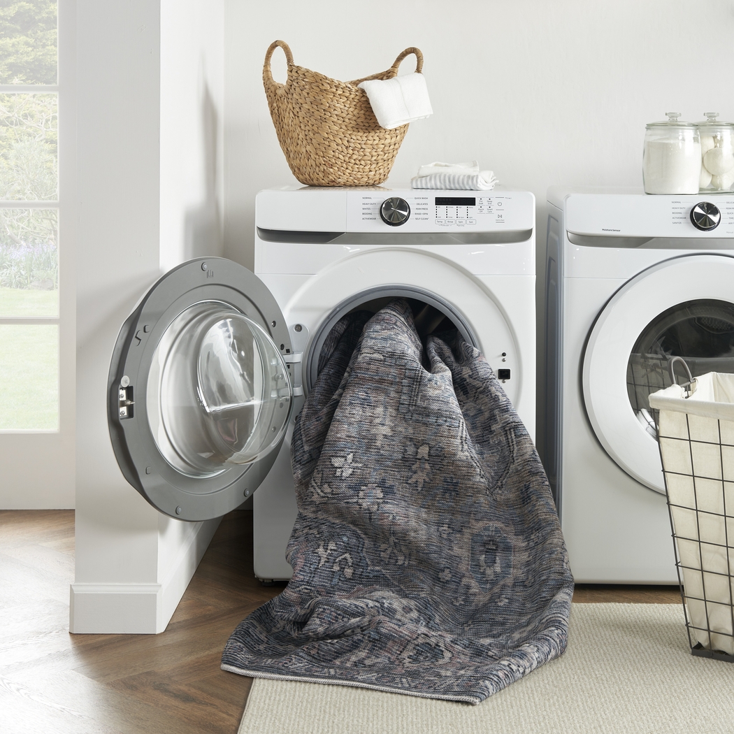 Coleena Light Blue 2' x 6' Runner Rug - Thumbnail - Image 9