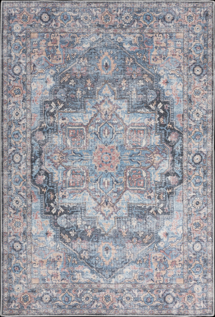 Coleena Light Blue 5'3 x 7'3 Rug - Thumbnail - Image 1