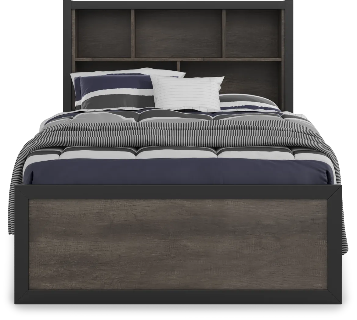 Kids Colefax Avenue Gray 5 Pc Full Bookcase Bedroom - Thumbnail - Image 3