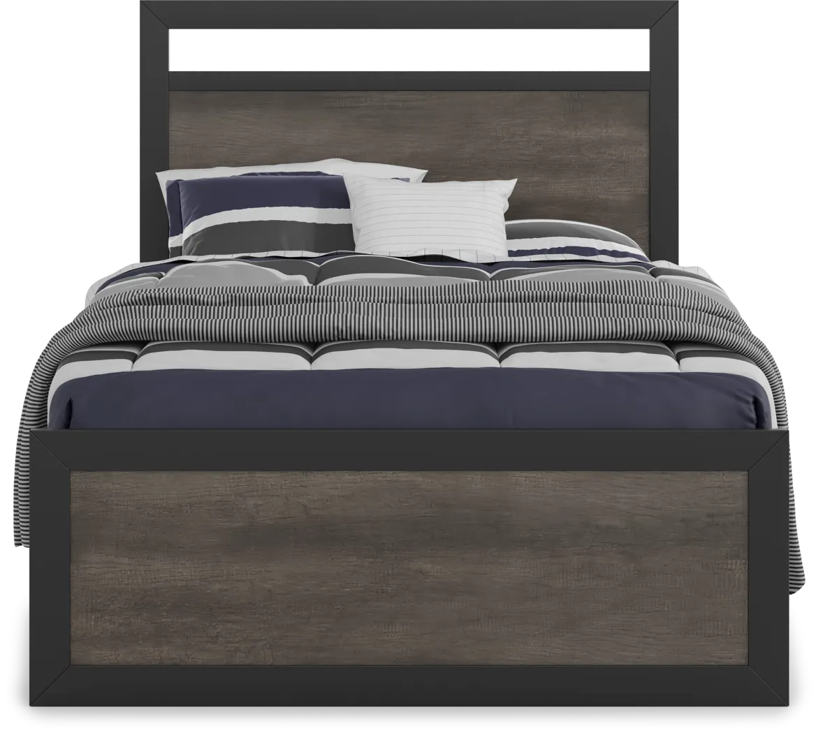 Kids Colefax Avenue Gray 3 Pc Full Panel Bed - Thumbnail - Image 2